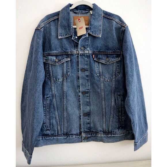 Levi’s 72334-0573 Men’s Sz XL Broadway Terrace Denim The Trucker Jacket - Picture 1 of 9